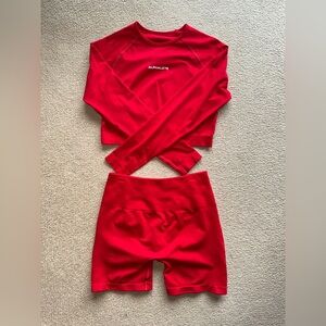 SOLD - Alphalete Vibrant Red Top